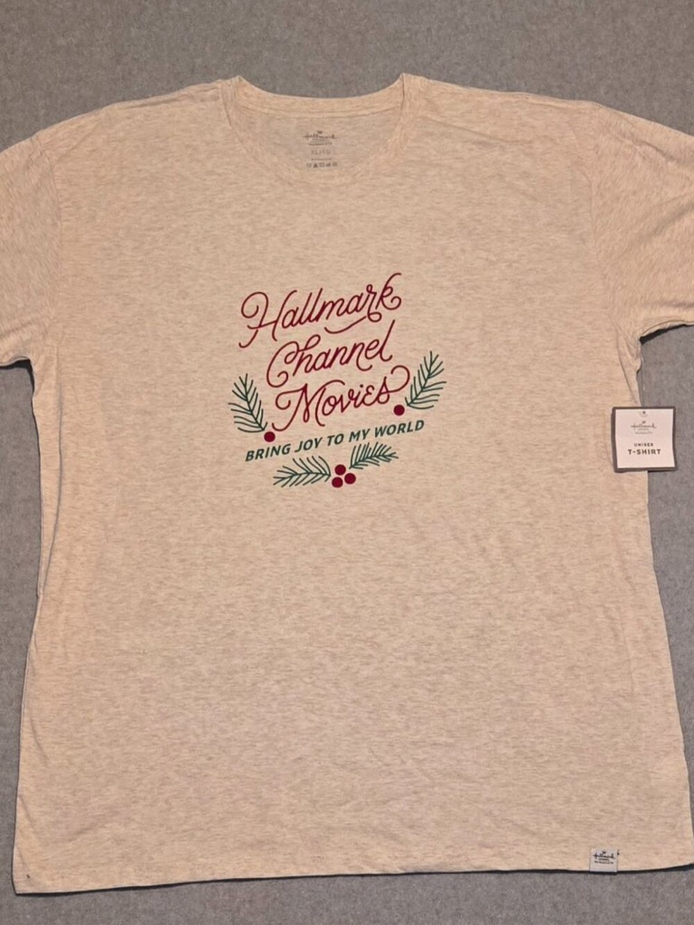 Hallmark Channel Movies Bring Joy To My World Unisex T-Shirt ~ NWT Size XL